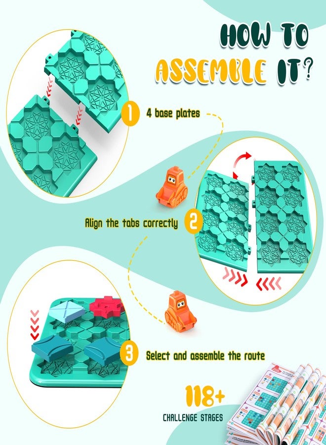 fygurso STEM Board Games for Kid, Puzzle Logical Builder Kids Toys, Preschool Montessori Brain Teasers Birthday for Kids 4-8 Years Old - Image 3